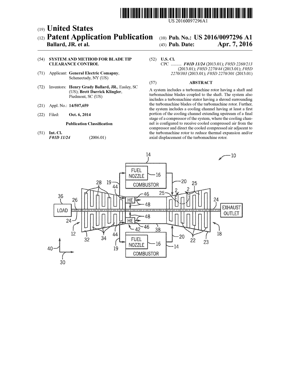 SYSTEM AND METHOD FOR BLADE TIP CLEARANCE CONTROL - diagram, schematic, and image 01