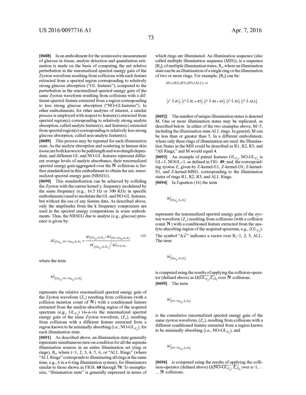 SYSTEMS AND METHODS FOR BLOOD GLUCOSE AND OTHER ANALYTE DETECTION AND     MEASUREMENT USING COLLISION COMPUTING - diagram, schematic, and image 281