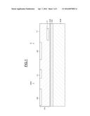 PROCESS FOR FABRICATING AN INTEGRATED CIRCUIT COMPRISING AT LEAST ONE     COPLANAR WAVEGUIDE diagram and image