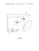 DISPLAY SYSTEM WITH SEMI-TRANSPARENT SCREEN SHARED BY TWO OBSERVERS diagram and image