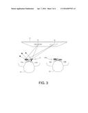 DISPLAY SYSTEM WITH SEMI-TRANSPARENT SCREEN SHARED BY TWO OBSERVERS diagram and image