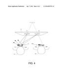 DISPLAY SYSTEM WITH SEMI-TRANSPARENT SCREEN SHARED BY TWO OBSERVERS diagram and image