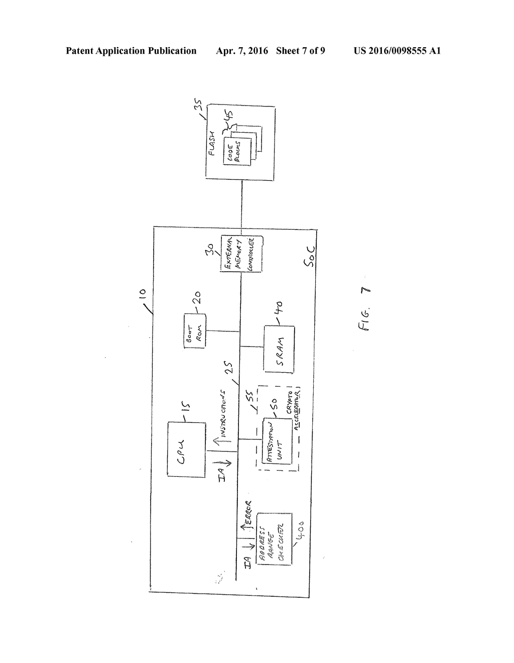 PROGRAM CODE ATTESTATION CIRCUITRY, A DATA PROCESSING APPARATUS INCLUDING     SUCH PROGRAM CODE ATTESTATION CIRCUITRY AND A PROGRAM ATTESTATION METHOD - diagram, schematic, and image 08