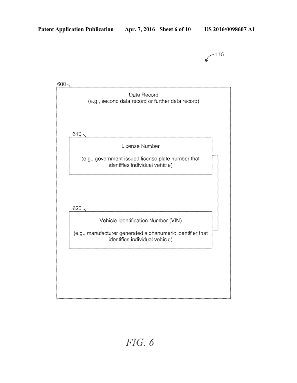 VEHICLE IDENTIFICATION BASED ON AN IMAGE - diagram, schematic, and image 07