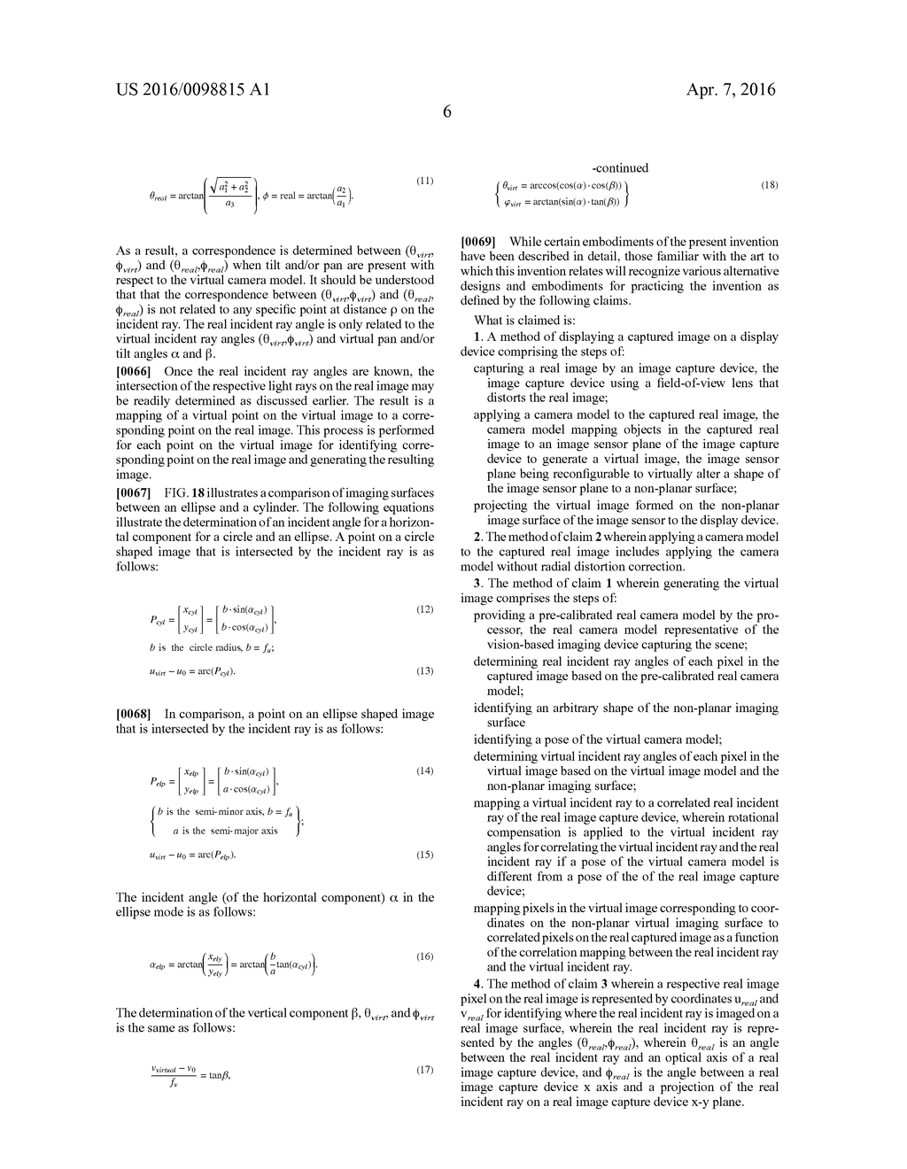 IMAGING SURFACE MODELING FOR CAMERA MODELING AND VIRTUAL VIEW SYNTHESIS - diagram, schematic, and image 17