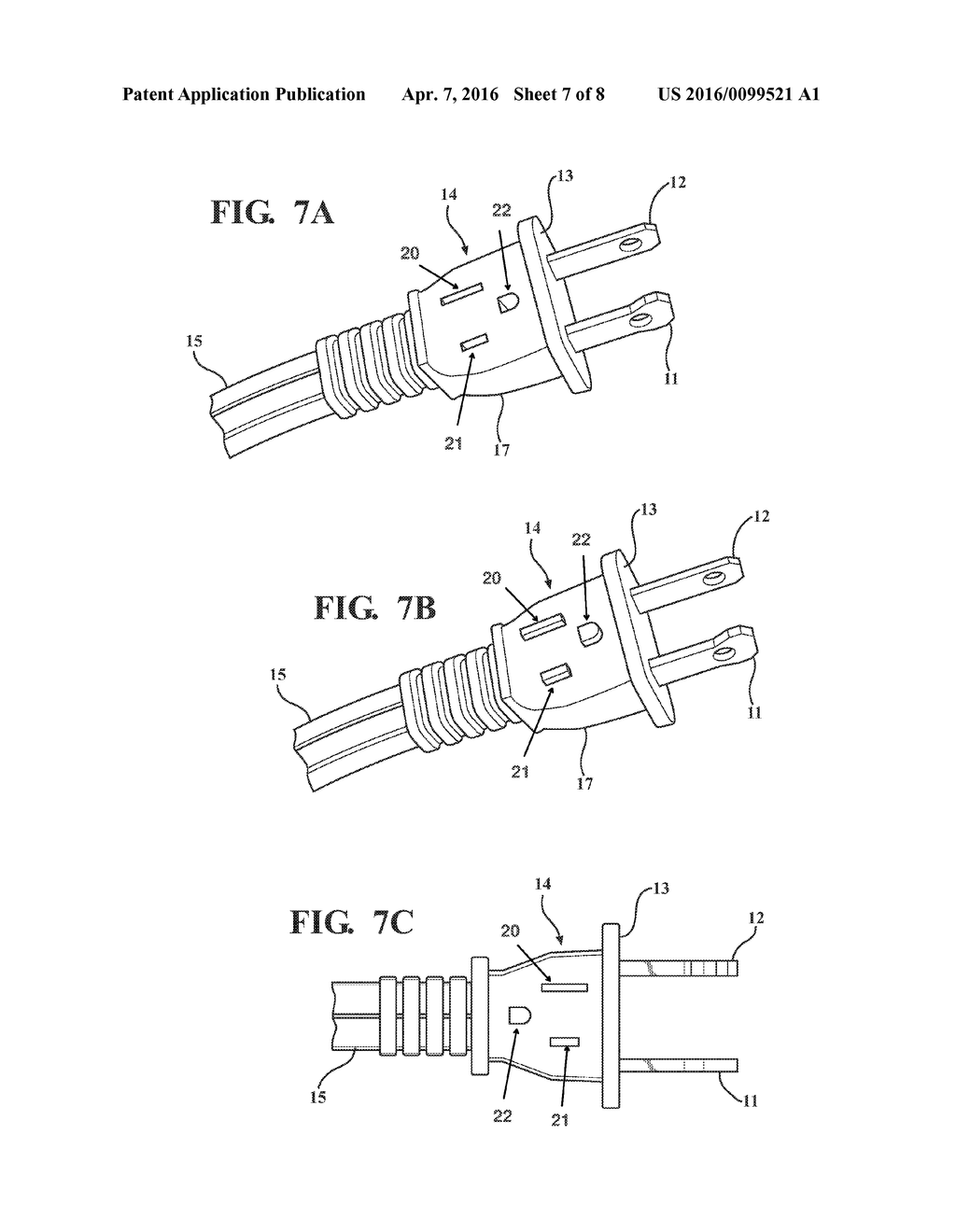 POLARIZED ELECTRICAL PLUG AND ADAPTOR WITH ORIENTATION VERIFICATION - diagram, schematic, and image 08