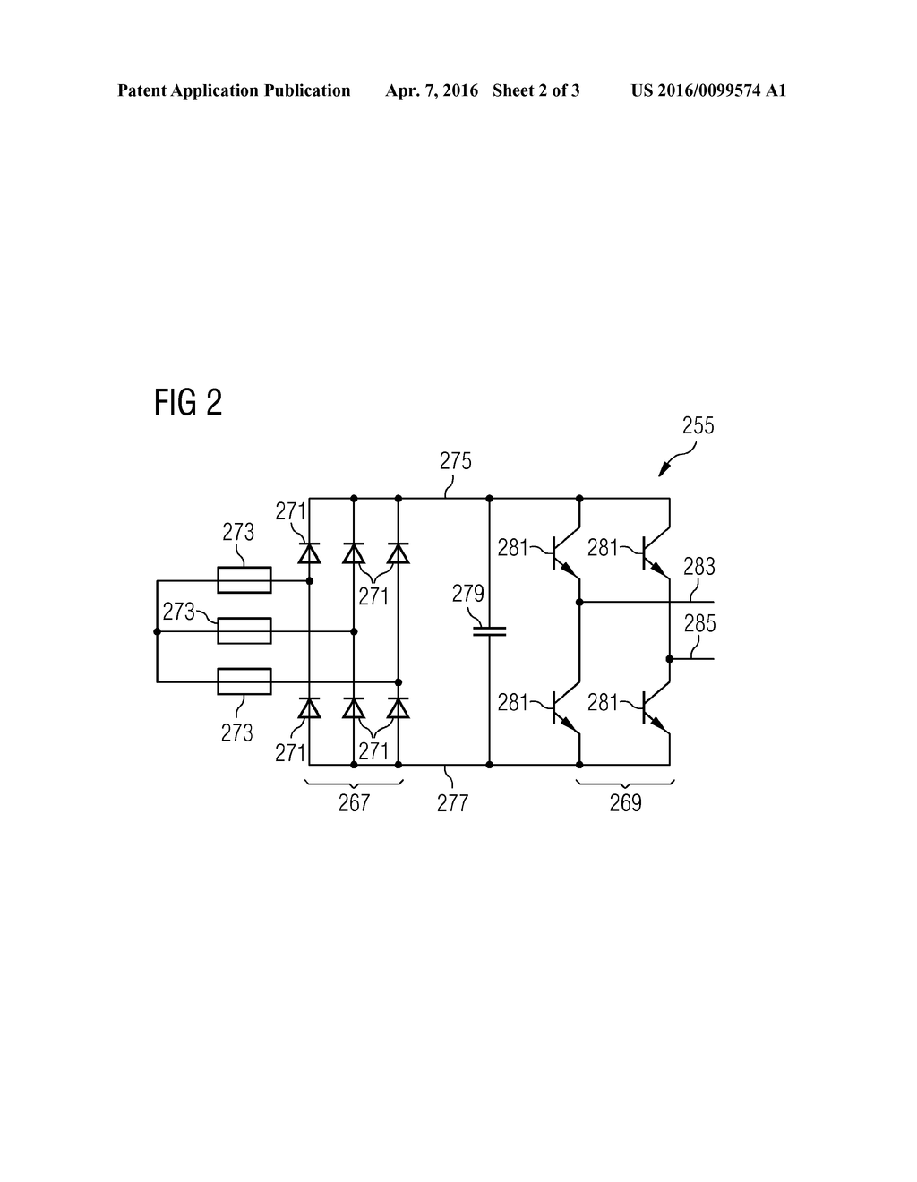 ARRANGEMENT PROVIDING A 3-PHASE OR 1-PHASE POWER STREAM - diagram, schematic, and image 03