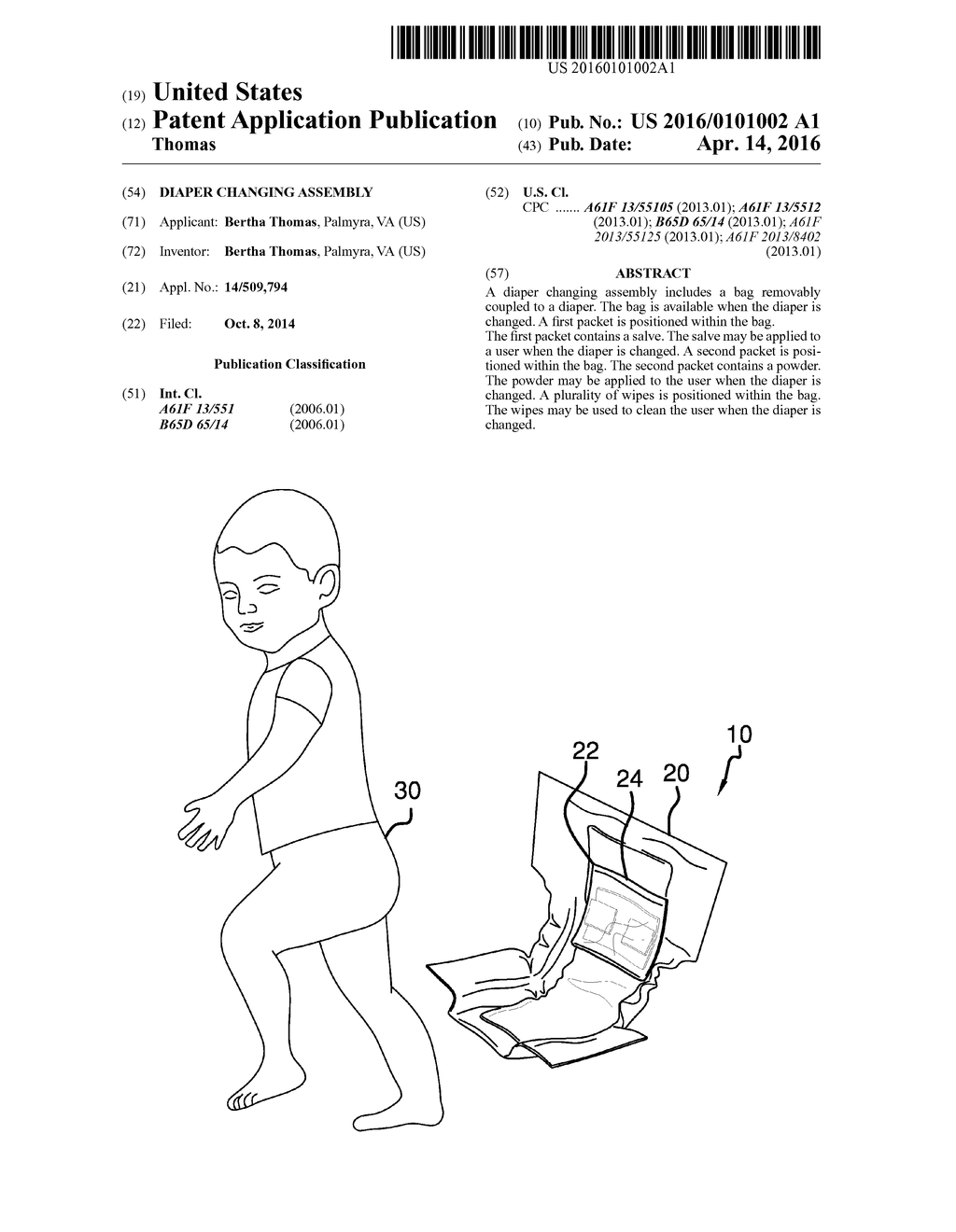 Diaper Changing Assembly - diagram, schematic, and image 01
