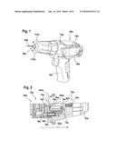 HAND-HELD MACHINE TOOL HAVING AUTOMATIC SHAFT LOCKING diagram and image