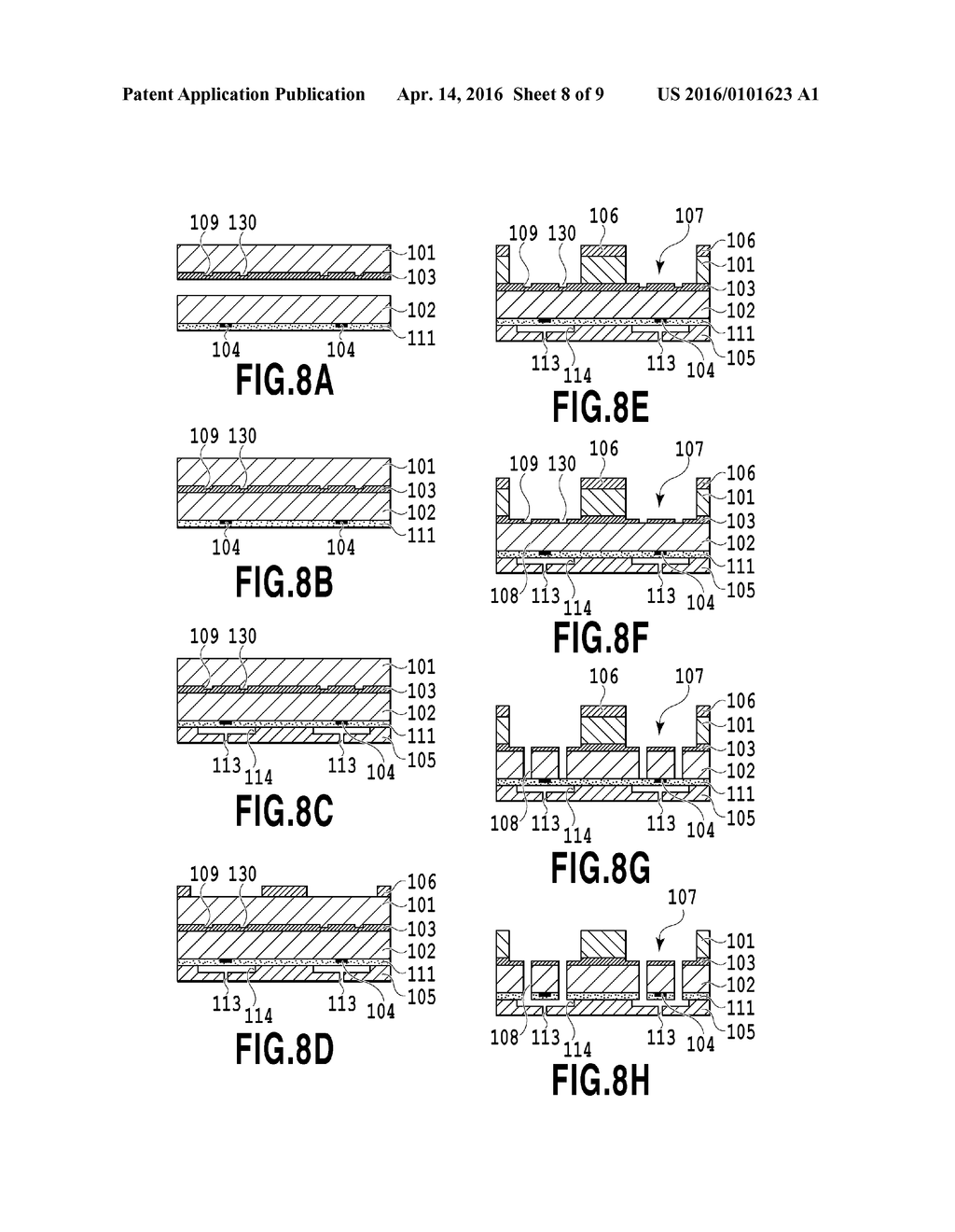 PROCESSING METHOD OF SILICON SUBSTRATE, FABRICATING METHOD OF SUBSTRATE     FOR LIQUID EJECTION HEAD, AND FABRICATING METHOD OF LIQUID EJECTION HEAD - diagram, schematic, and image 09