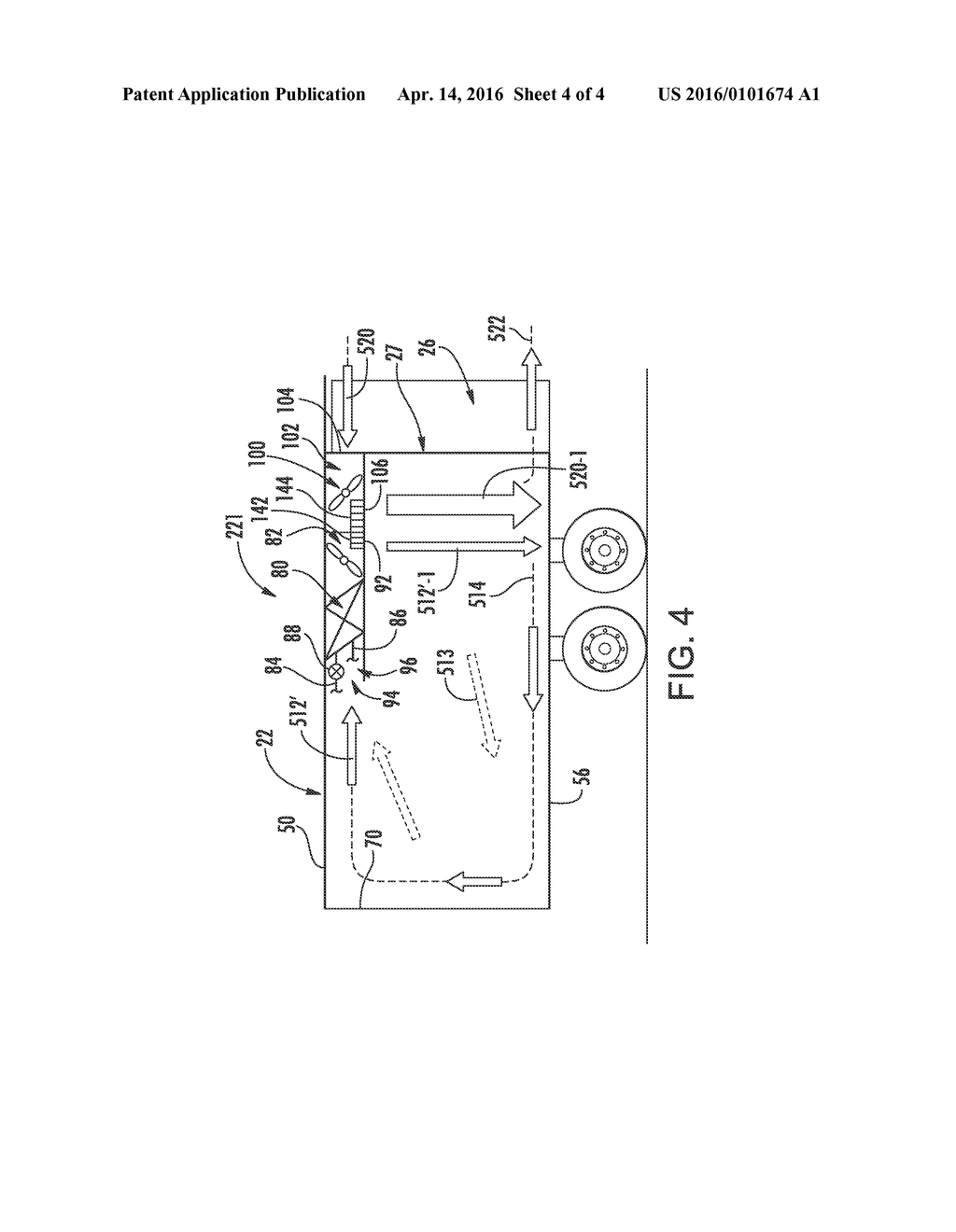 Refrigerated Container with Dual Air Curtain - diagram, schematic, and image 05