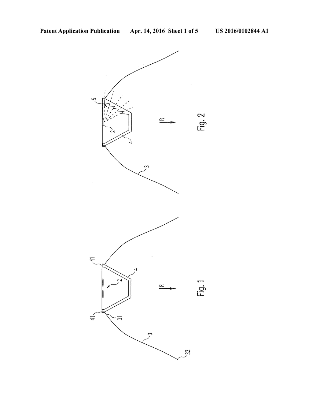 ARRANGEMENT FOR LIGHT OUTPUT COMPRISING AN LED LIGHT SOURCE AND A     REFLECTOR - diagram, schematic, and image 02