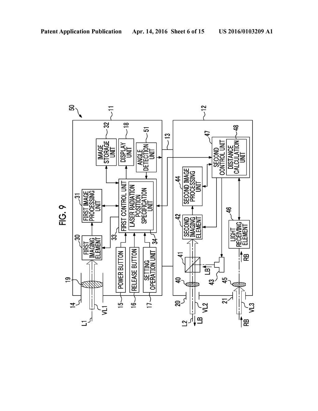 IMAGING DEVICE AND THREE-DIMENSIONAL-MEASUREMENT DEVICE - diagram, schematic, and image 07