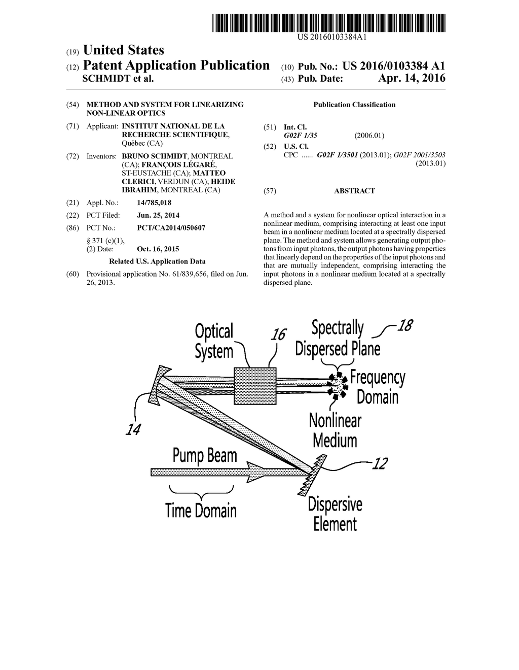 METHOD AND SYSTEM FOR LINEARIZING NON-LINEAR OPTICS - diagram, schematic, and image 01