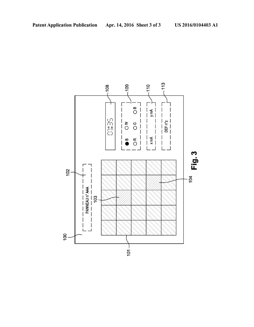 METHOD FOR VERIFYING THE OPERATION OF A BILLBOARD HAVING LIGHT-EMITTING     DIODES - diagram, schematic, and image 04