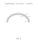 METHOD OF MANUFACTURING TOUCH DEVICE WITH CURVED TOUCH SURFACE ON     SUBSTRATE diagram and image