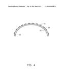 METHOD OF MANUFACTURING TOUCH DEVICE WITH CURVED TOUCH SURFACE ON     SUBSTRATE diagram and image