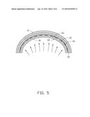 METHOD OF MANUFACTURING TOUCH DEVICE WITH CURVED TOUCH SURFACE ON     SUBSTRATE diagram and image