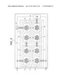 SEMICONDUCTOR DEVICE HAVING A PLURALITY OF CIRCUITS ARRANGED ON A SIDE OF     A SEMICONDUCTOR CHIP diagram and image