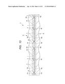 SEMICONDUCTOR DEVICE HAVING A PLURALITY OF CIRCUITS ARRANGED ON A SIDE OF     A SEMICONDUCTOR CHIP diagram and image