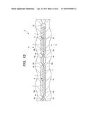 SEMICONDUCTOR DEVICE HAVING A PLURALITY OF CIRCUITS ARRANGED ON A SIDE OF     A SEMICONDUCTOR CHIP diagram and image