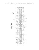 SEMICONDUCTOR DEVICE HAVING A PLURALITY OF CIRCUITS ARRANGED ON A SIDE OF     A SEMICONDUCTOR CHIP diagram and image