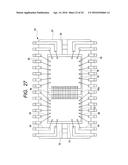 SEMICONDUCTOR DEVICE HAVING A PLURALITY OF CIRCUITS ARRANGED ON A SIDE OF     A SEMICONDUCTOR CHIP diagram and image