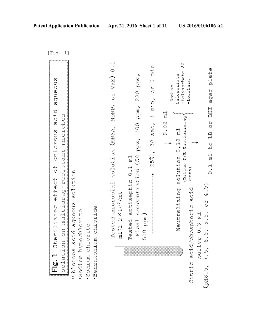 DRUG-RESISTANT MICROBE AND VARIANT MICROBE DISINFECTANT CONTAINING     CHLOROUS ACID AQUEOUS SOLUTION - diagram, schematic, and image 02