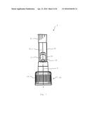 TUBE HEAD FOR PROVISION AND APPLICATION OF A LIQUID AND TUBE WITH SUCH A     TUBE HEAD diagram and image