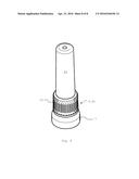 TUBE HEAD FOR PROVISION AND APPLICATION OF A LIQUID AND TUBE WITH SUCH A     TUBE HEAD diagram and image