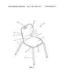 MOLDED CHAIR WITH INTEGRATED SUPPORT AND METHOD OF MAKING SAME diagram and image