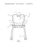 MOLDED CHAIR WITH INTEGRATED SUPPORT AND METHOD OF MAKING SAME diagram and image