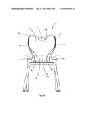 MOLDED CHAIR WITH INTEGRATED SUPPORT AND METHOD OF MAKING SAME diagram and image