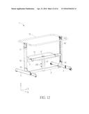 FRAME HEIGHT ADJUSTING MECHANISM AND FRAME THEREWITH diagram and image