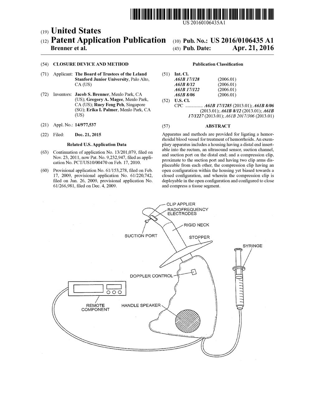 CLOSURE DEVICE AND METHOD - diagram, schematic, and image 01