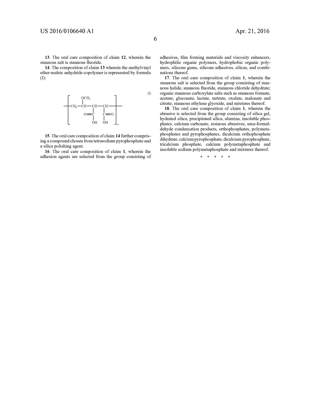 STANNOUS SALT AND SODIUM TRIPOLYPHOSPHATE ORAL CARE COMPOSITIONS AND     METHODS - diagram, schematic, and image 07