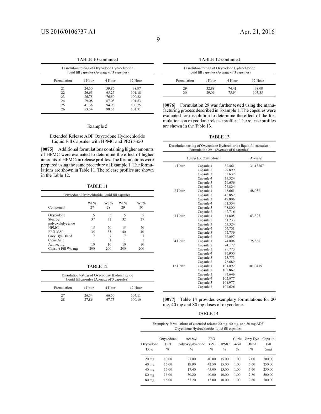 Extended Release Abuse Deterrent Liquid Fill Dosage Form - diagram, schematic, and image 17