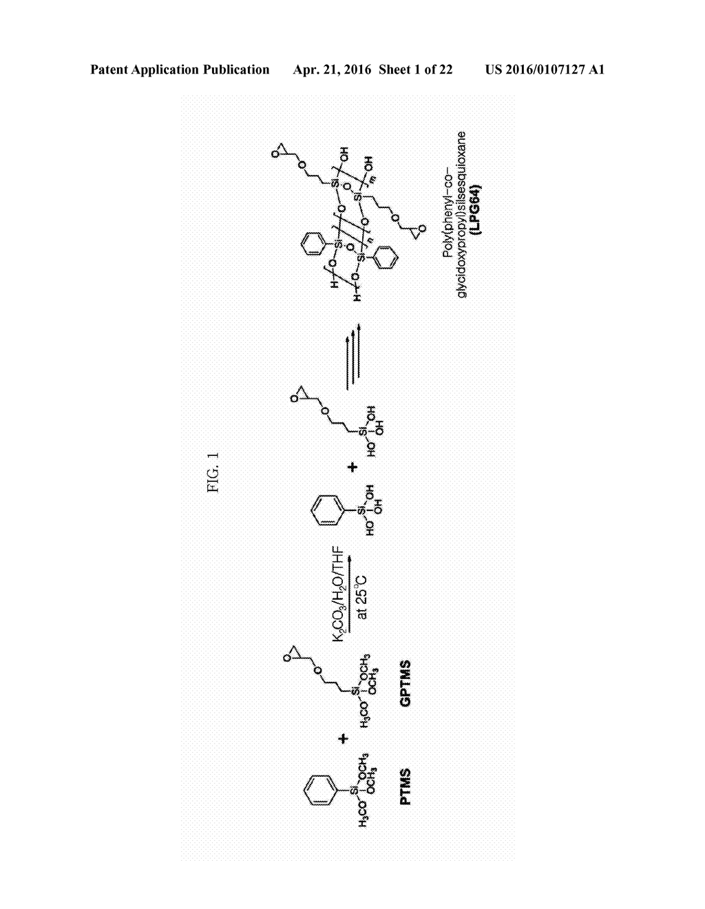 GAS SEPARATION MEMBRANE WITH LADDER-STRUCTURED POLYSILSESQUIOXANE AND     METHOD FOR FABRICATING THE SAME - diagram, schematic, and image 02