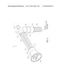 ATTACHMENT FOR A SPRAYING DEVICE FOR USE IN SMALL PLACES WITH EVACUATION     OF PARTICULATES diagram and image