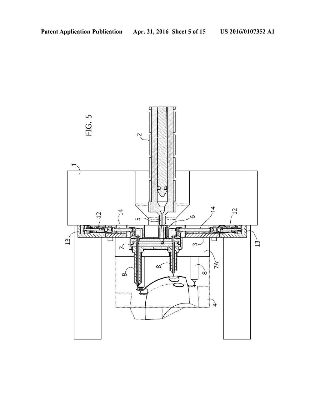 APPARATUS FOR INJECTION MOLDING OF PLASTIC MATERIAL - diagram, schematic, and image 06
