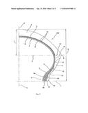 TYRE FOR A MOTOR VEHICLE AND METHOD FOR CONTROLLING A MOTOR VEHICLE DURING     A MANOEUVRE TO CHANGE DIRECTION AND/OR SPEED diagram and image