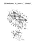 CONTAINER LID WITH SURFACE FEATURES AND CONNECTING BRIDGES diagram and image