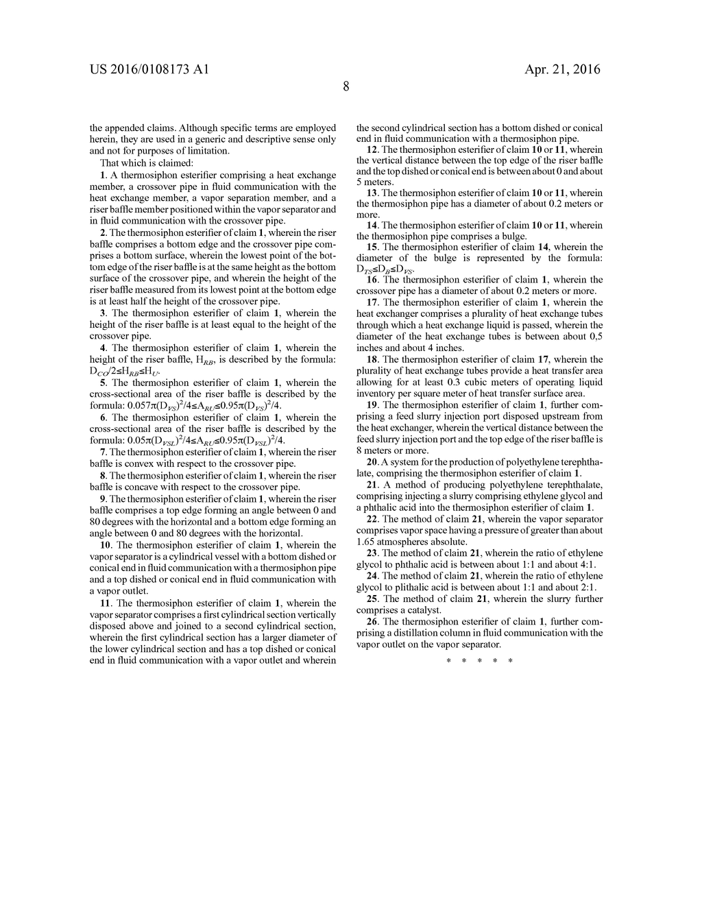 THERMOSIPHON ESTERIFIER - diagram, schematic, and image 19