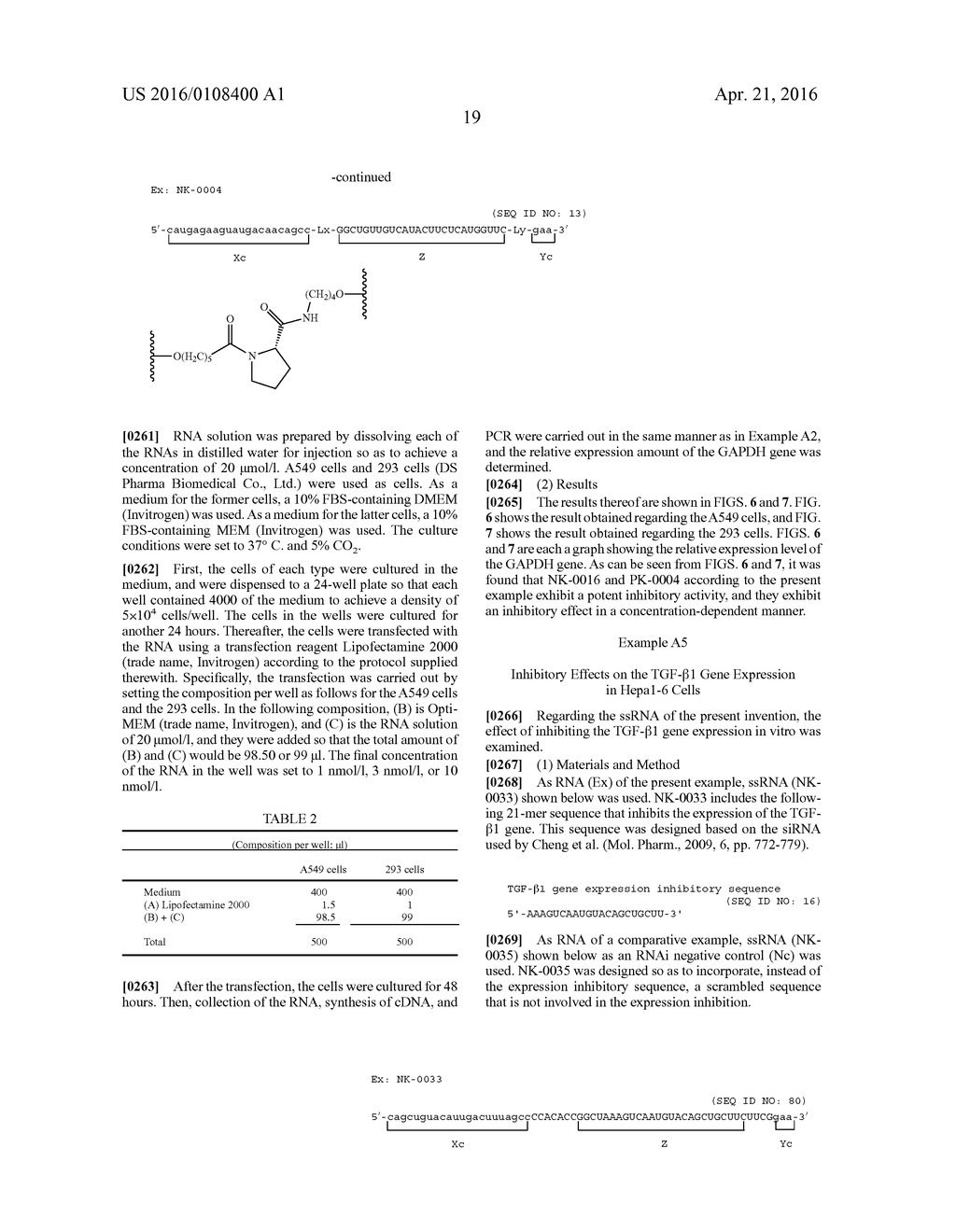 Single-Stranded Nucleic Acid Molecule for Controlling Gene Expression - diagram, schematic, and image 43