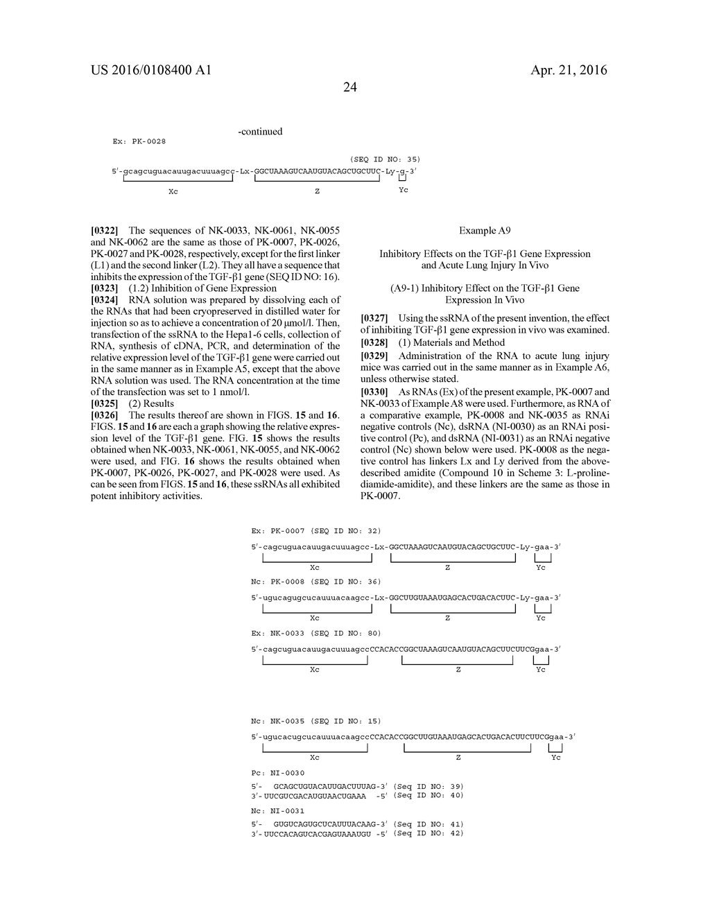 Single-Stranded Nucleic Acid Molecule for Controlling Gene Expression - diagram, schematic, and image 48