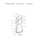 SELF LOCKING AND RELEASING HINGE ASSEMBLY diagram and image