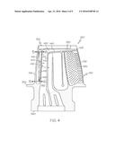 GAS TURBINE ENGINES WITH IMPROVED LEADING EDGE AIRFOIL COOLING diagram and image