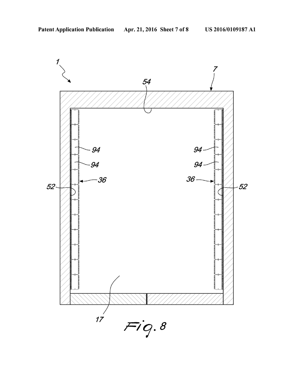 DEVICE FOR CONSERVING AND TRANSPORTING FRESH OR FROZEN PRODUCTS, IN     PARTICULAR FOR THERMALLY INSULATED CONTAINERS OR THE LIKE - diagram, schematic, and image 08