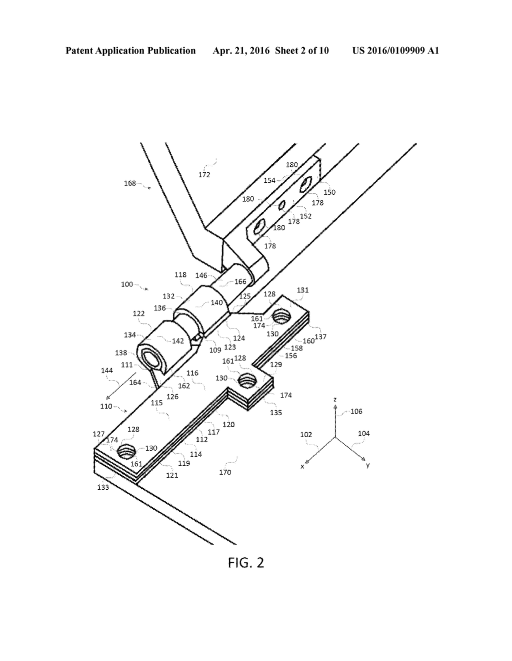 HINGE ASSEMBLIES FOR COMPUTING DEVICES - diagram, schematic, and image 03