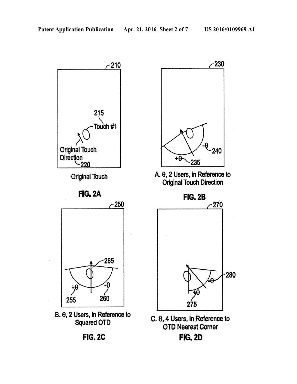 SYSTEM AND METHOD FOR USING TOUCH ORIENTATION TO DISTINGUISH BETWEEN USERS     OF A TOUCH PANEL - diagram, schematic, and image 03